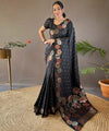 Black Banarasi Silk Saree | Wedding & Festive Wear