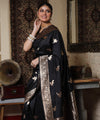 Black Banarasi Silk Saree | Wedding & Festive Wear