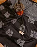 Black Banarasi Silk Saree | Wedding & Festive Wear