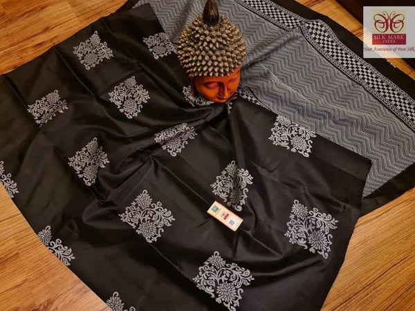 Black Banarasi Silk Saree | Wedding & Festive Wear