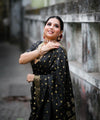 Black Banarasi Silk Saree | Wedding & Festive Wear