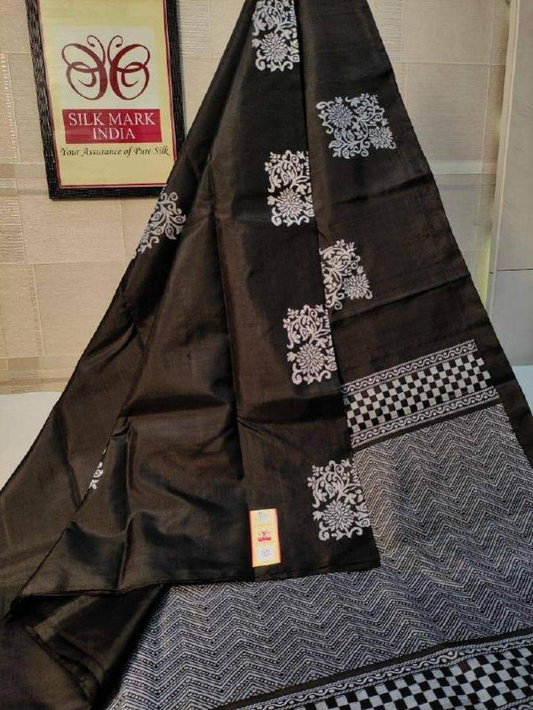Black Banarasi Silk Saree | Wedding & Festive Wear