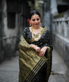 Black Banarasi Silk Saree | Wedding & Festive Wear