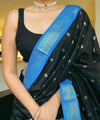 Black Banarasi Silk Saree | Wedding & Festive Wear