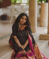 Black Banarasi Silk Saree | Wedding & Festive Wear