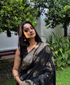 Black Banarasi Silk Saree | Wedding & Festive Wear