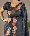 Black Banarasi Silk Saree | Wedding & Festive Wear