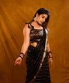 Black Banarasi Silk Saree | Wedding & Reception Wear