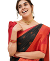 Black Banarasi Silk Saree | Wedding & Reception Wear