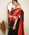 Black Banarasi Silk Saree | Wedding & Reception Wear