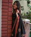 Black Banarasi Silk Saree | Wedding & Reception Wear