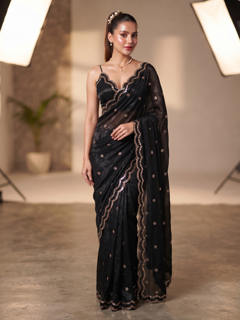 Black Bollywood Designer Saree | Party & Festive Wear