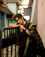 Black Cotton Saree | Daily & Festive Wear