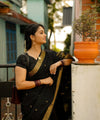 Black Cotton Saree | Daily & Festive Wear
