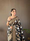 Black Cotton Saree | Everyday Ethnic Wear