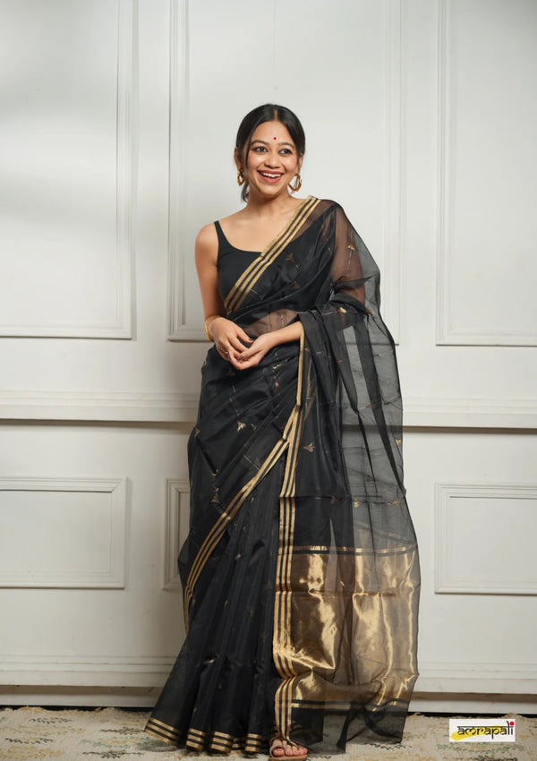 Black Cotton Saree | Everyday Ethnic Wear