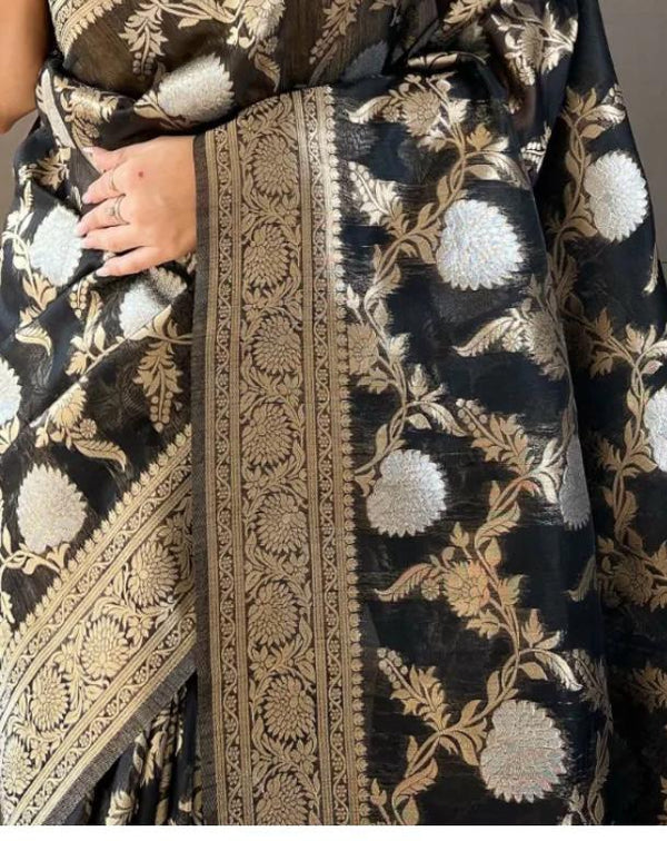Black Cotton Saree | Everyday Ethnic Wear