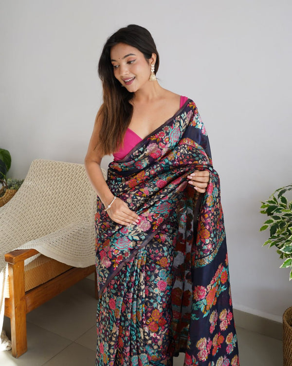 Black Cotton Saree | Festival & Ceremony Wear