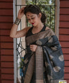Black Cotton Saree | Festival & Ceremony Wear
