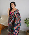 Black Cotton Saree | Festival & Ceremony Wear
