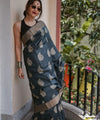 Black Cotton Saree | Festival & Ceremony Wear
