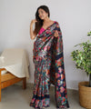 Black Cotton Saree | Festival & Ceremony Wear