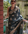 Black Cotton Saree | Festival & Ceremony Wear