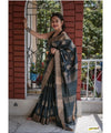 Black Cotton Saree | Festival & Ceremony Wear