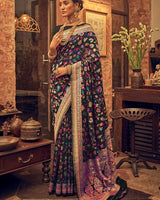 Black Cotton Saree | Festive & Party Wear