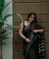 Black Cotton Saree | Festive & Party Wear