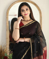 Black Cotton Saree | Festive & Party Wear