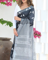 Black Cotton Saree | Office & Casual Wear