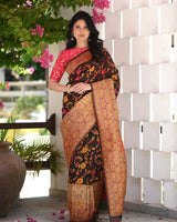 Black Cotton Saree | Office & Casual Wear