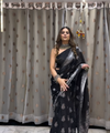 Black Cotton Saree | Office & Casual Wear