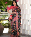 Black Cotton Saree | Traditional Handloom Wear
