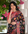 Black Cotton Saree | Traditional Handloom Wear