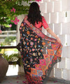 Black Cotton Saree | Traditional Handloom Wear