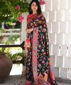 Black Cotton Saree | Traditional Handloom Wear