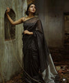 Black Jacquard Silk Saree | Bridal & Festive Wear