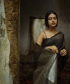 Black Jacquard Silk Saree | Bridal & Festive Wear