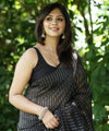 Black Jacquard Silk Saree | Ethnic Wear for Women