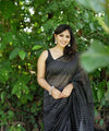 Black Jacquard Silk Saree | Ethnic Wear for Women