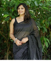 Black Jacquard Silk Saree | Ethnic Wear for Women