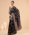 Black Jacquard Silk Saree | Festival & Ceremony Wear