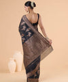 Black Jacquard Silk Saree | Festival & Ceremony Wear