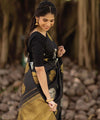 Black Jacquard Silk Saree | Festival & Ceremony Wear