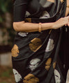 Black Jacquard Silk Saree | Festival & Ceremony Wear