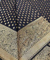 Black Jacquard Silk Saree | Festive & Party Wear