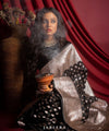 Black Jacquard Silk Saree | Festive & Party Wear