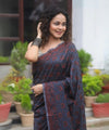 Black Jacquard Silk Saree | Festive & Party Wear